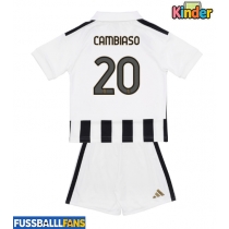 Juventus Andrea Cambiaso #20 Heimtrikotsatz Kinder 2026-27 Kurzarm (+ Kurze Hosen)